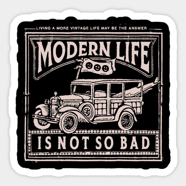 Surf Car - Vintage Life Sticker by TomLinke